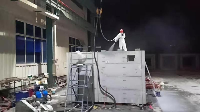集裝箱噴涂聚脲防水  JHBW-AH3500聚脲噴涂機